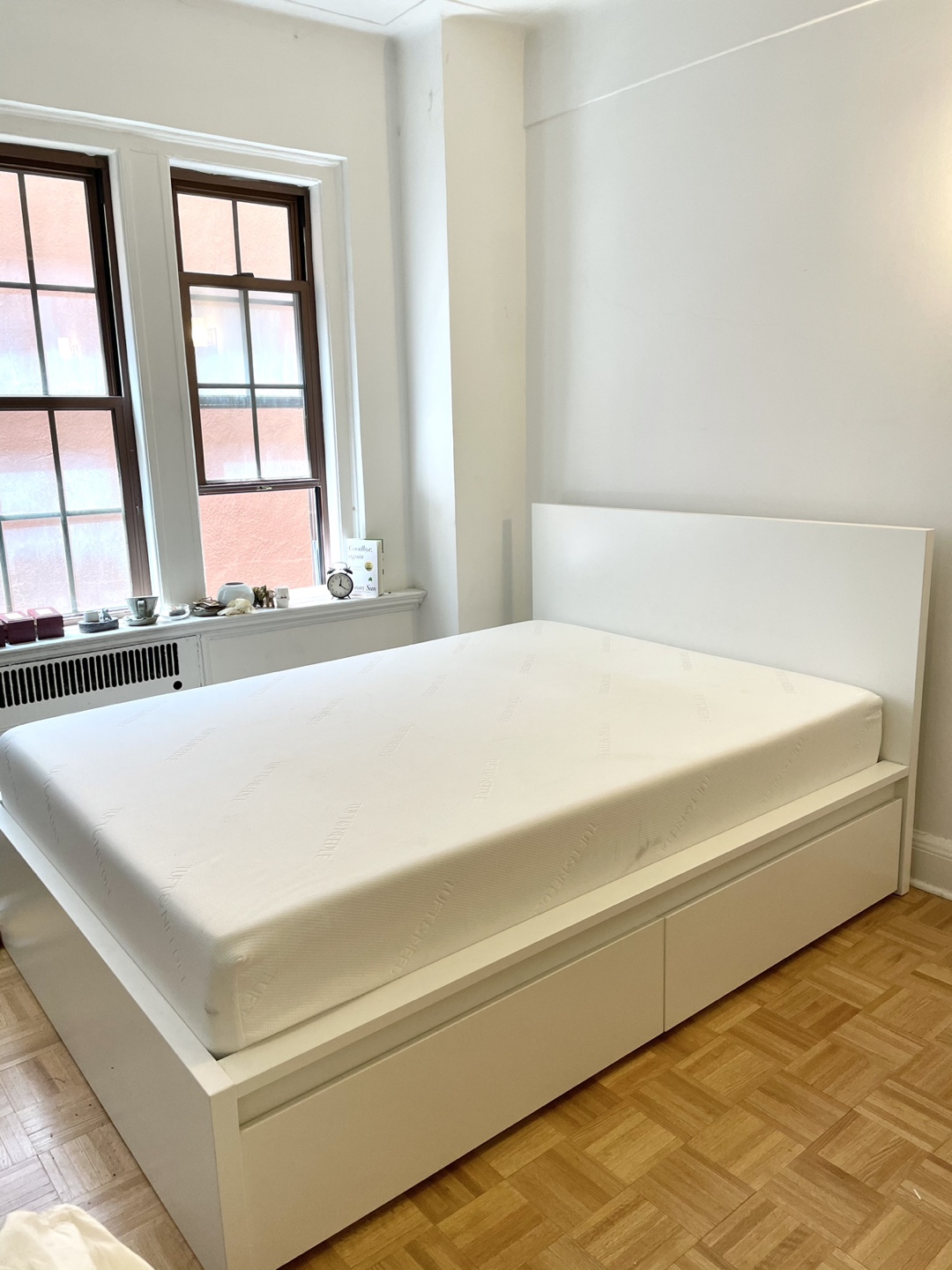 IKEA Malm storage bed frame (full size)