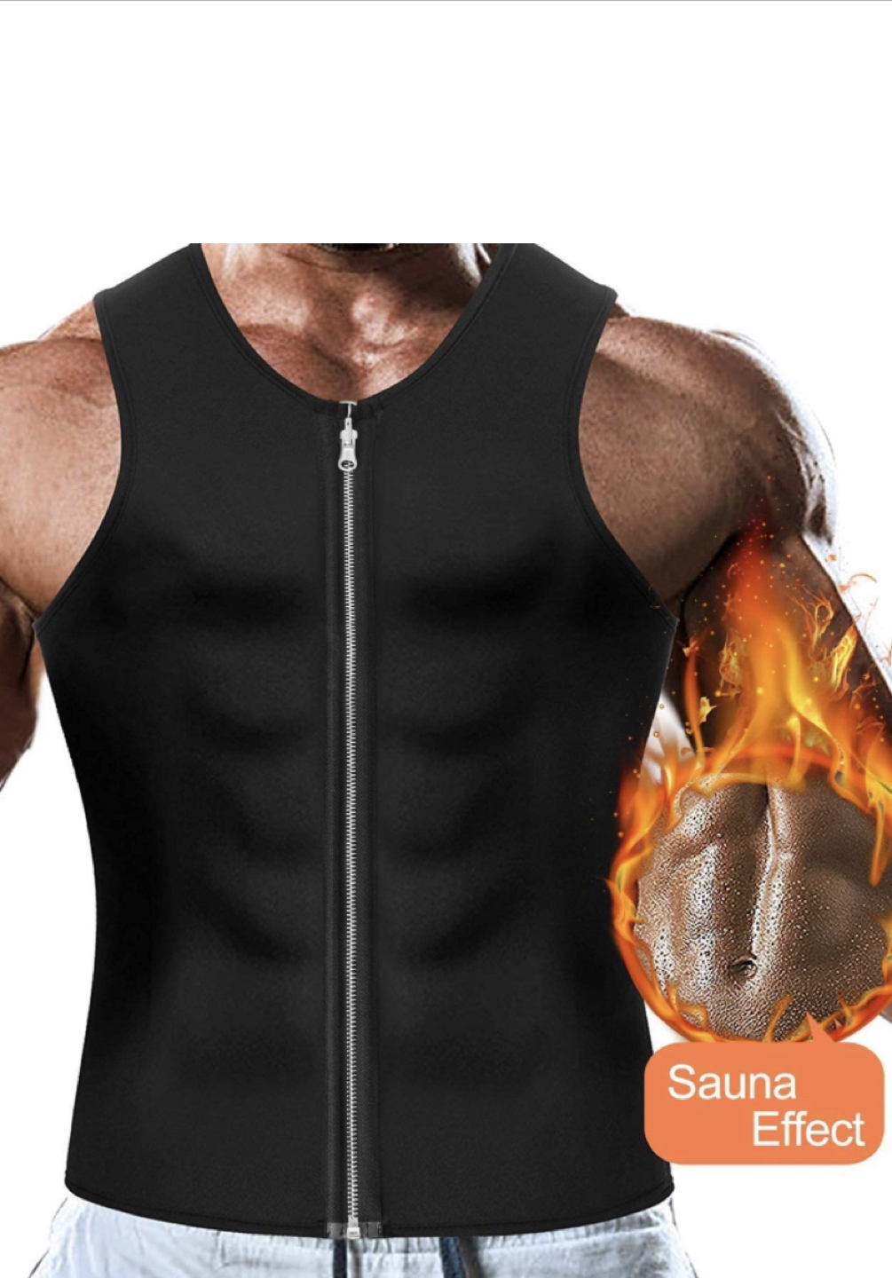 Men  Sauna Loss Waist Trainer Shirt Size (XXL)
