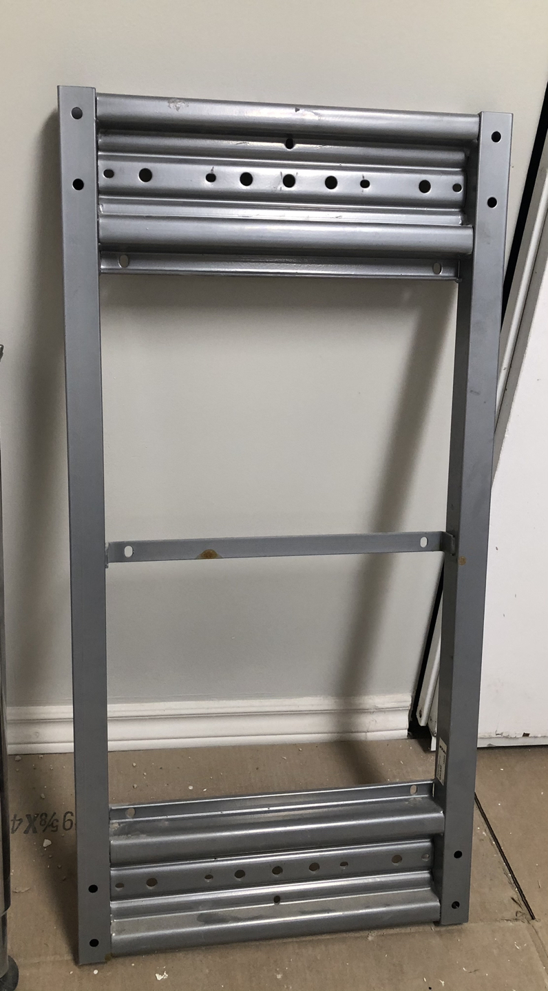 Table / desk metal top & chrome extendable legs image indicator(2)