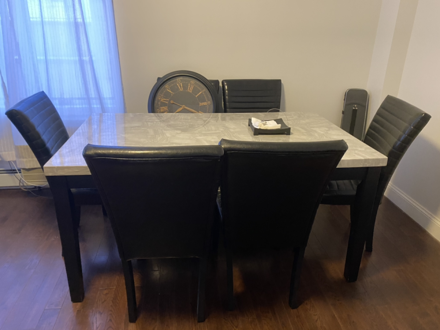Way fair Marble-like Dining Set