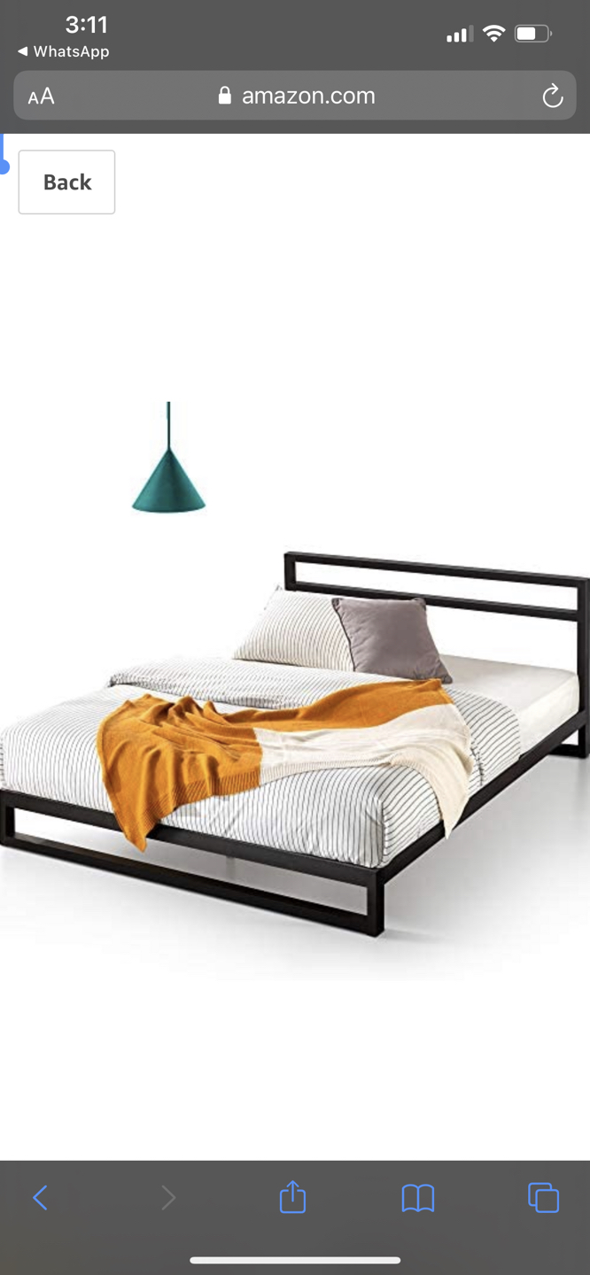 Bed frame and mattress 