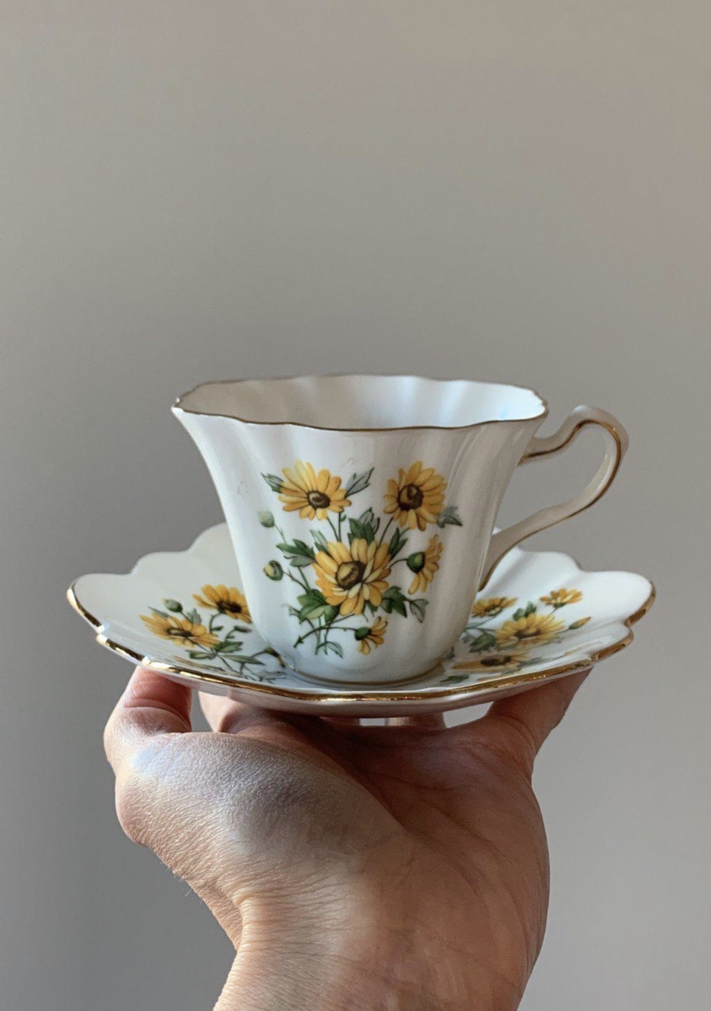 Bone China Teacup & Saucer Set thumbnail