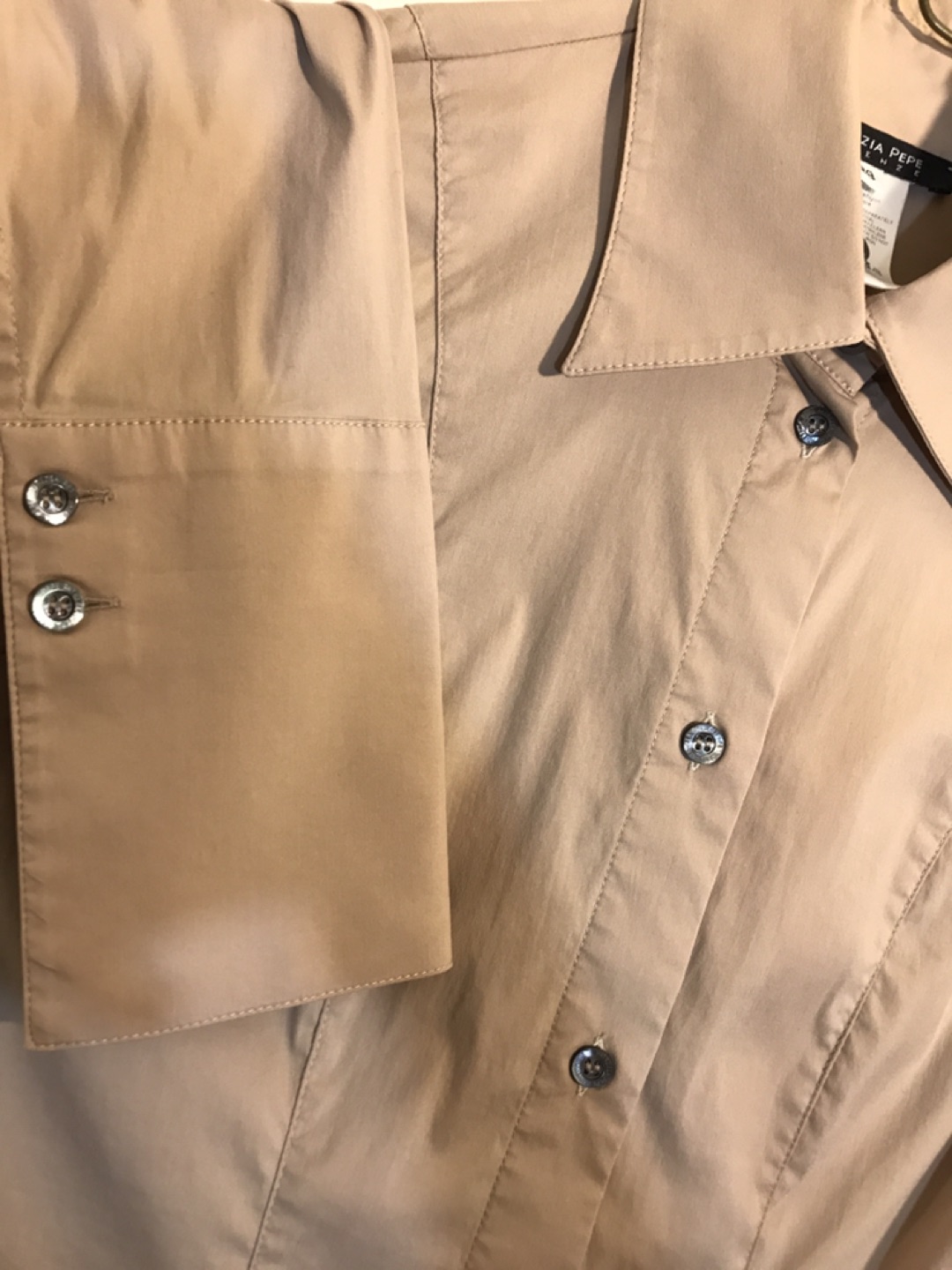 Adele Fado italian shirt, stretch cotton. Fits xs - photo 4