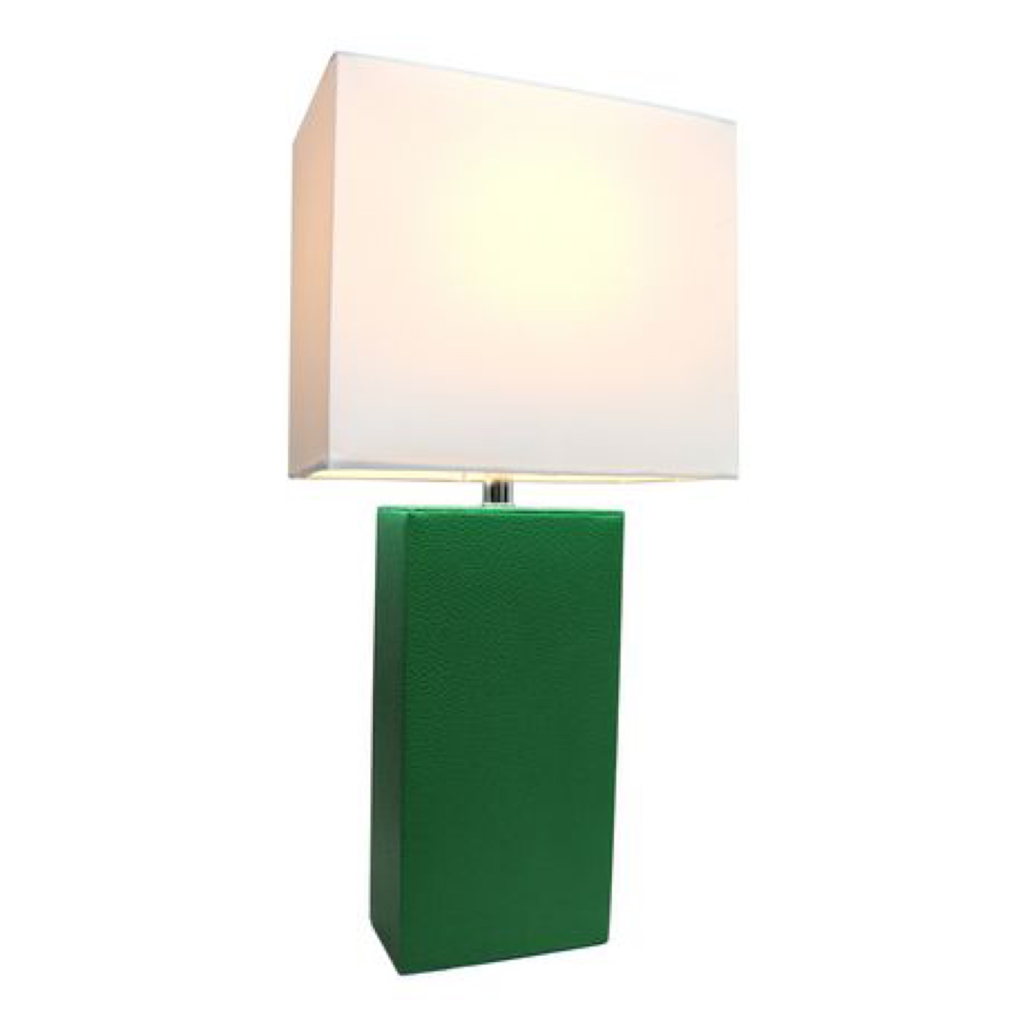 Green leather lamp BNIB