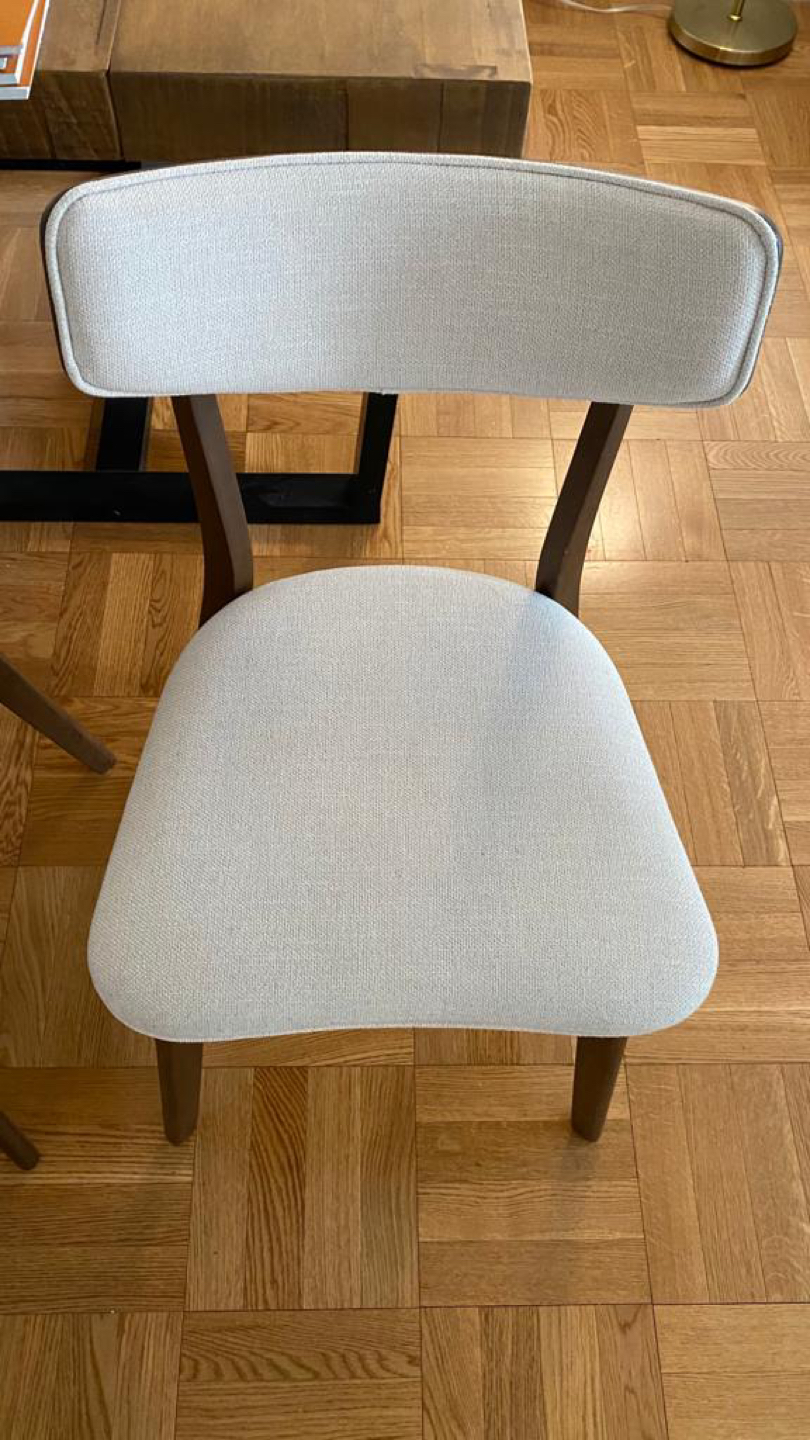 Set of 4 Dining Chair - Mid Century - Beige - photo 5