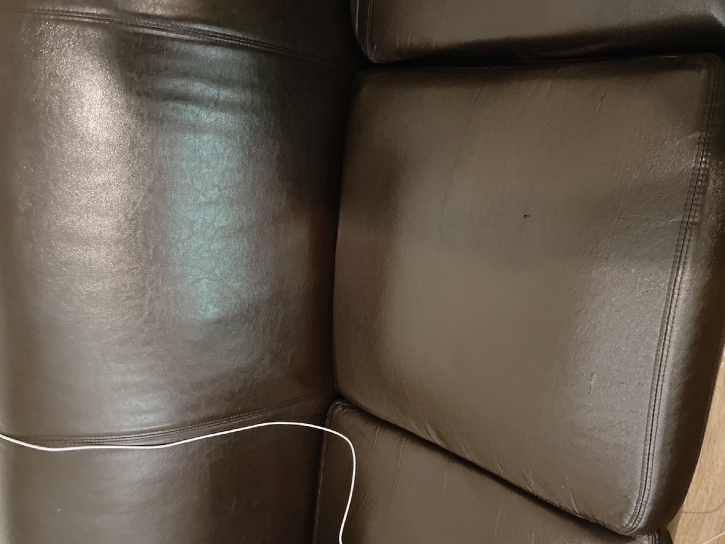 Moving sale!!! Large Leather sofa  - photo 2