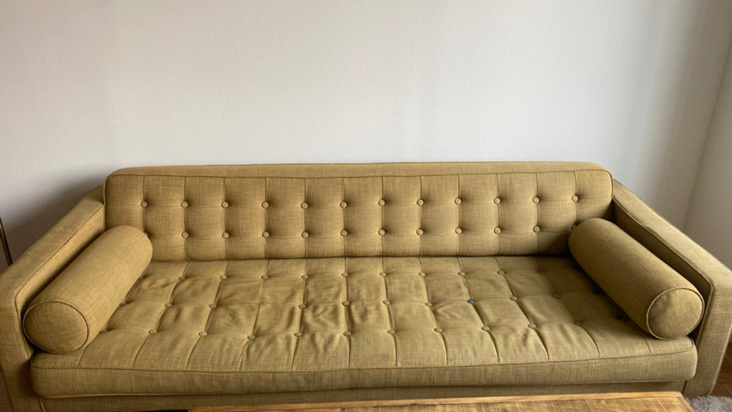 Olive Green Mid Century Sofa - photo 2