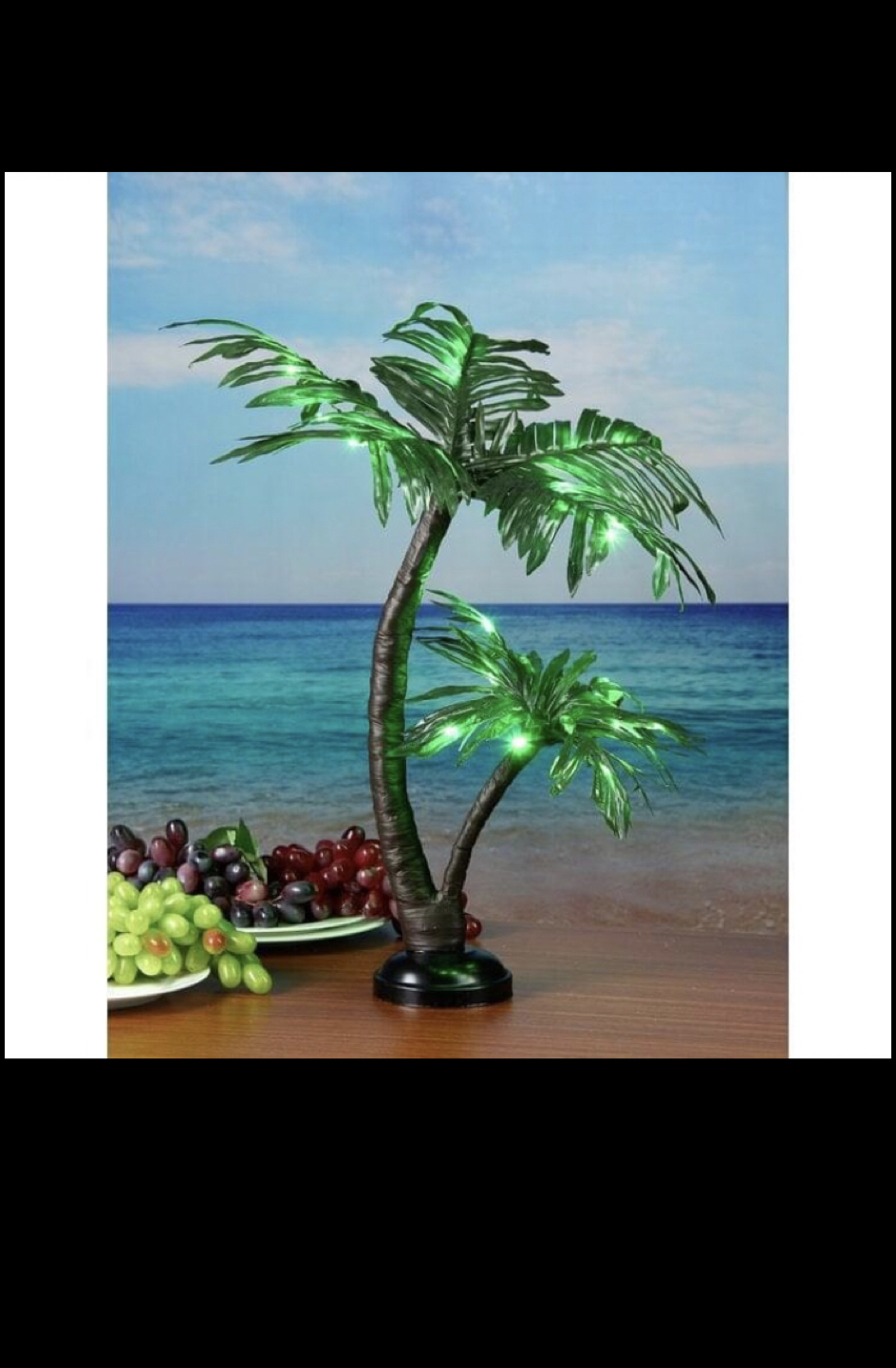 Twins Palm Tree 25 Light LED Battery Lighted tree - photo 2