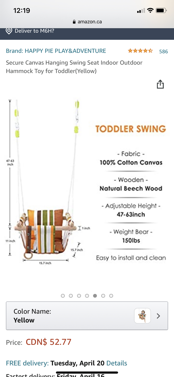 Baby and toddler swing  - photo 2