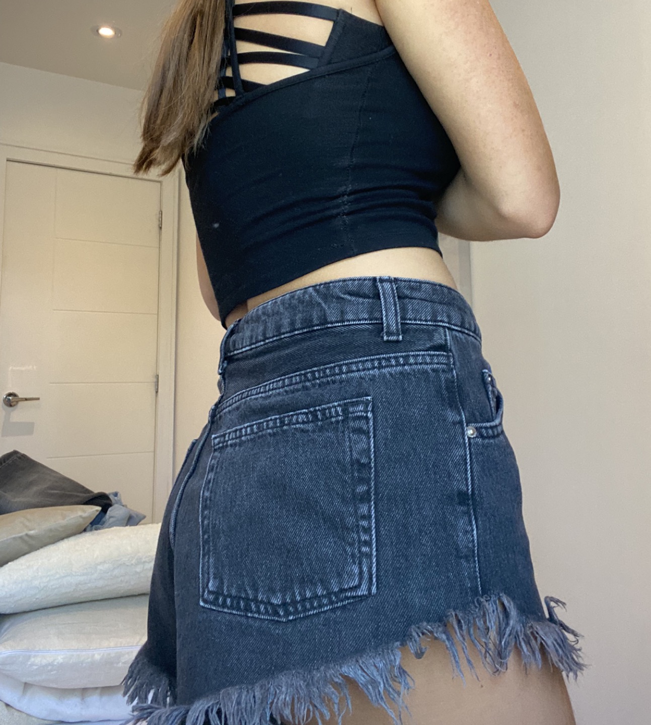 Top shop jean shorts size US8 thumbnail