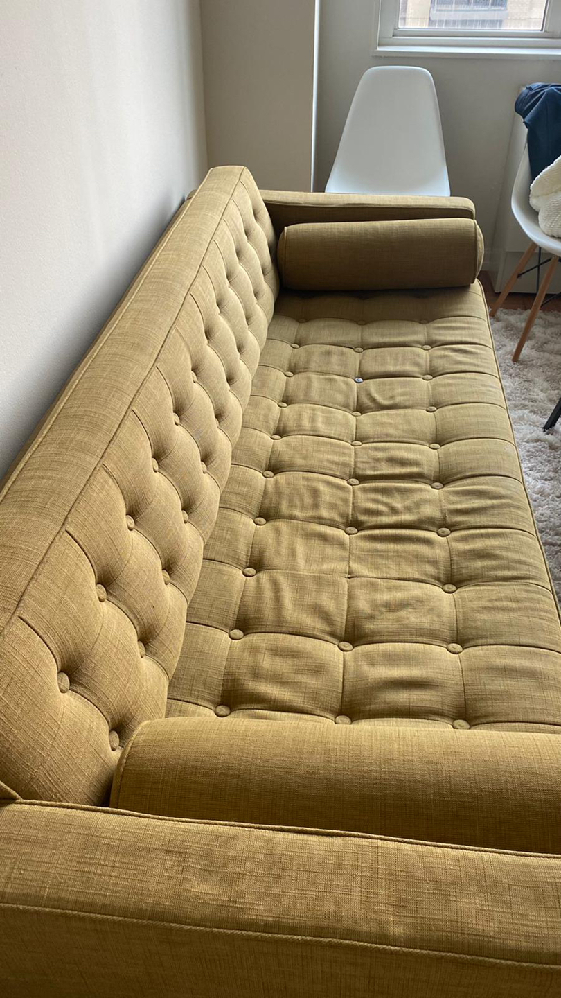 Olive Green Mid Century Sofa - photo 3