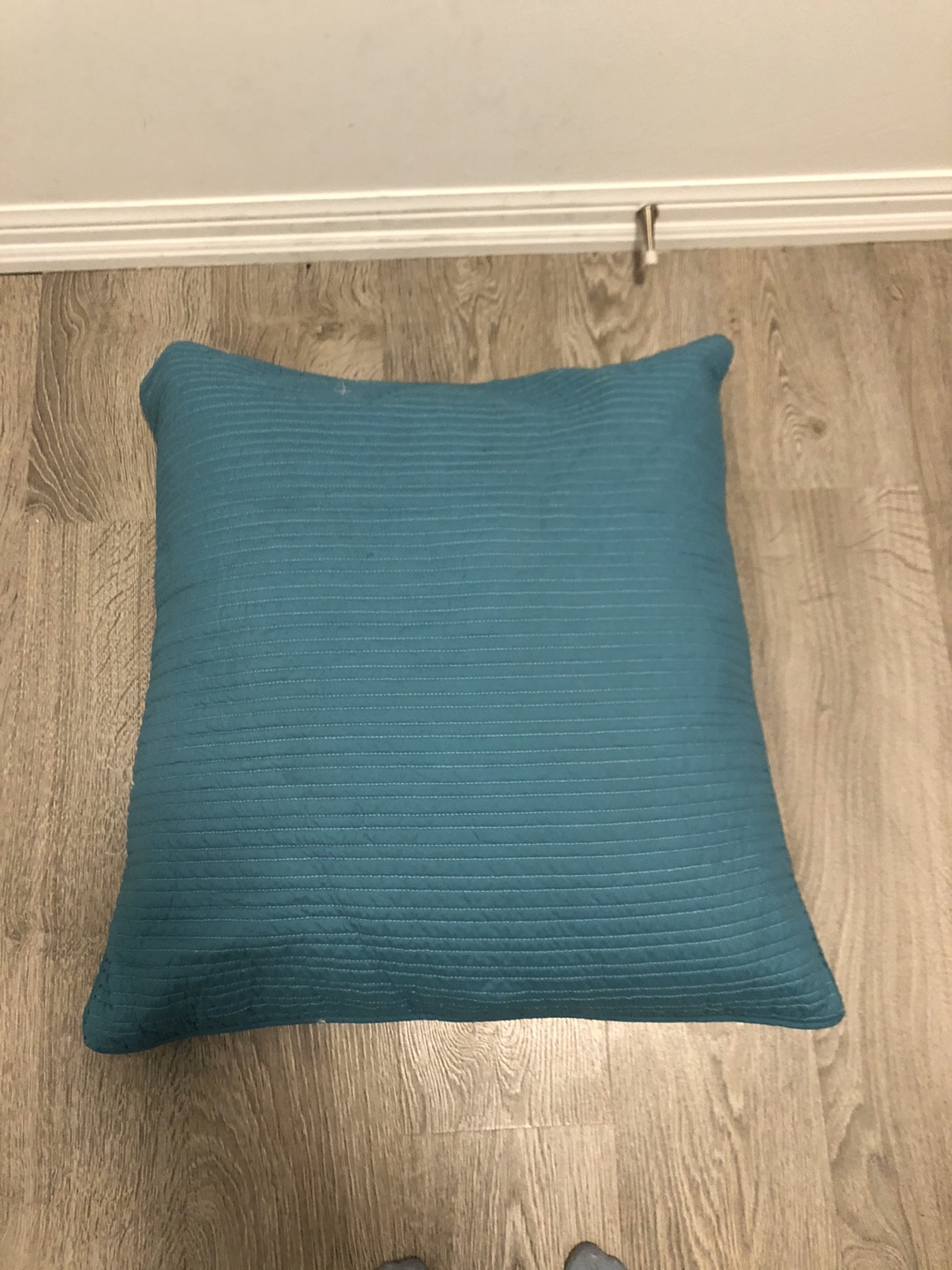 Teal Blue Down Filled Pillow