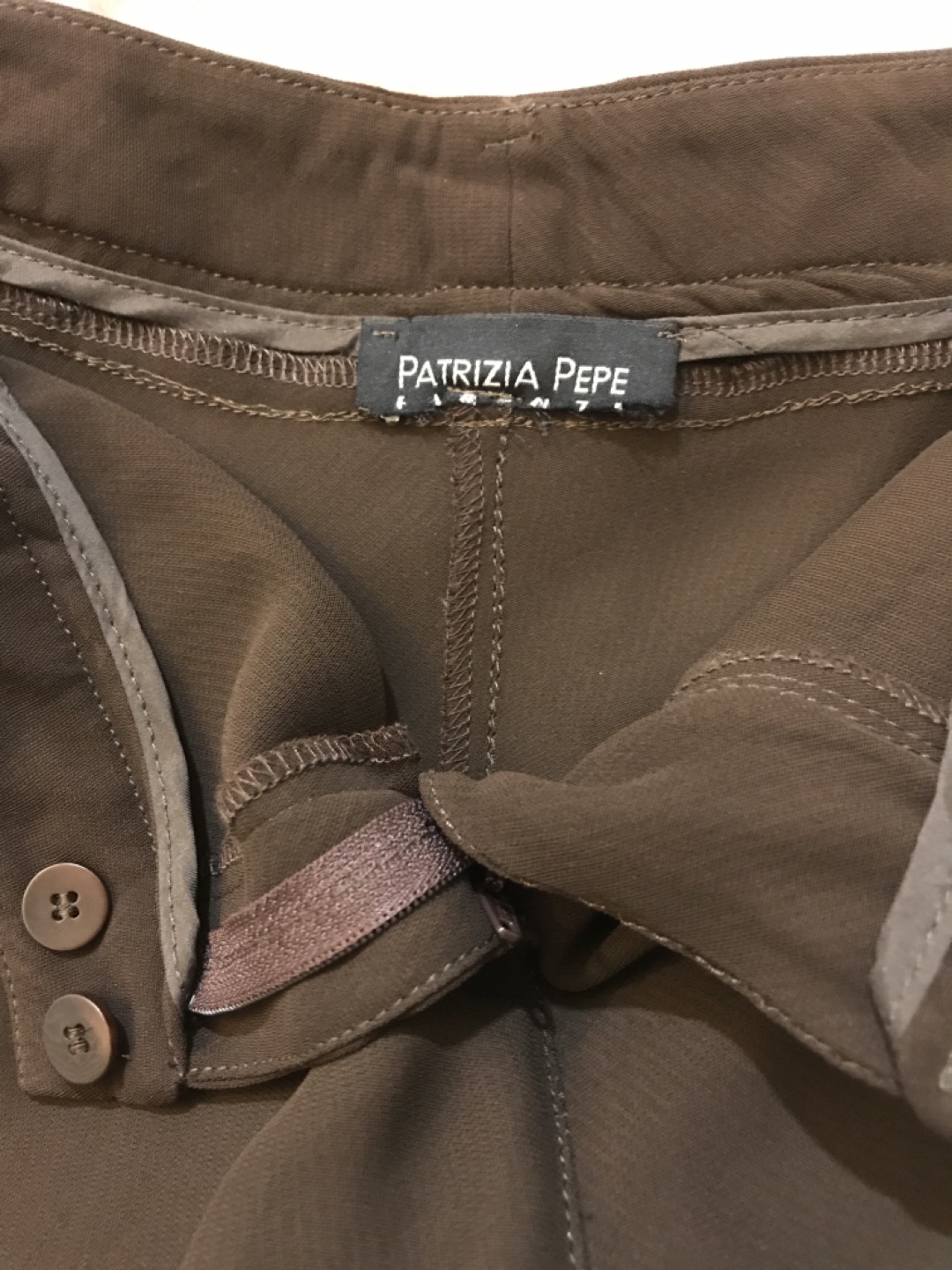 Patrizia Pepe sleak pants, brown(38)low rise