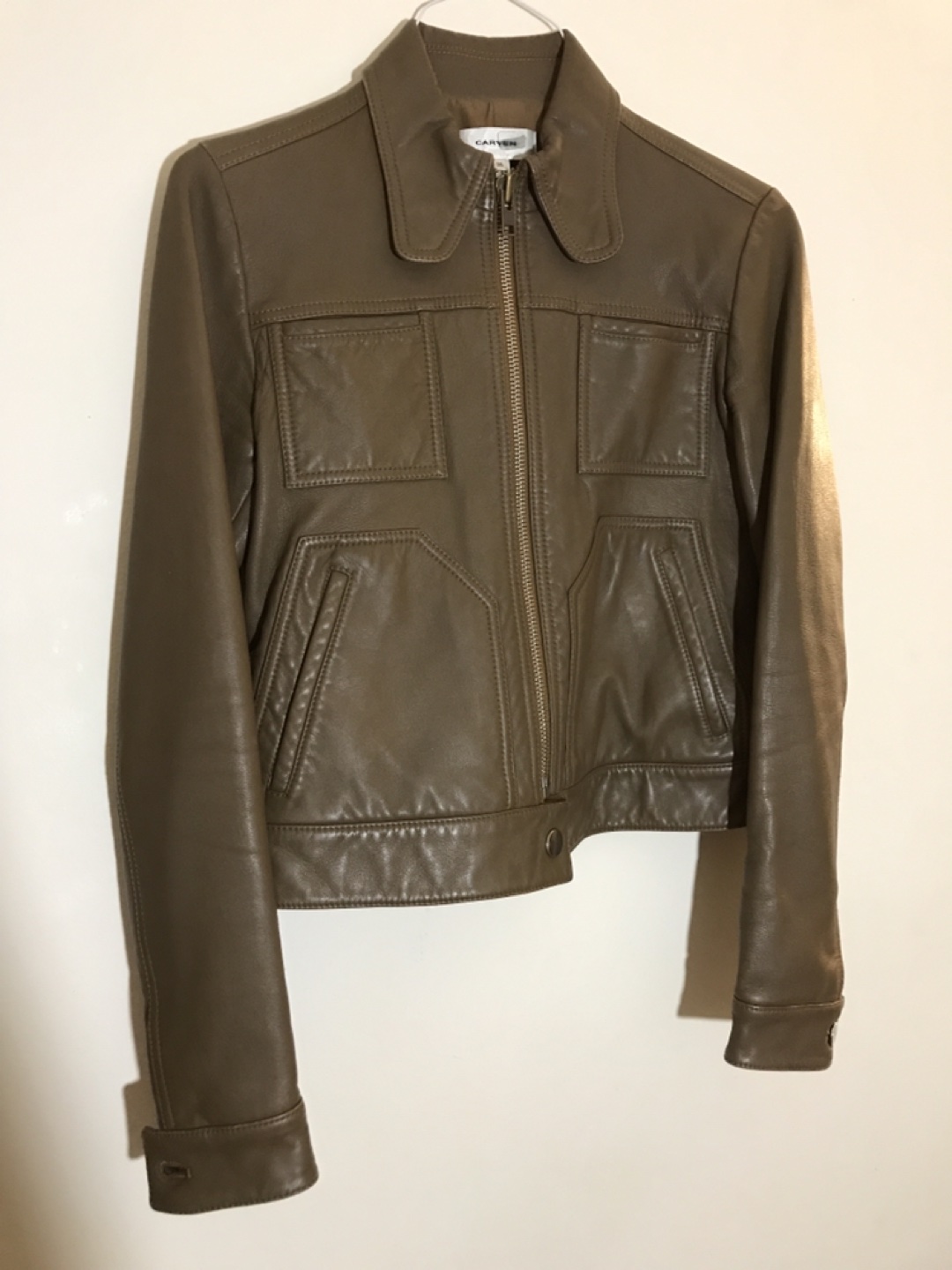 Carven lamb leather jacket - photo 4