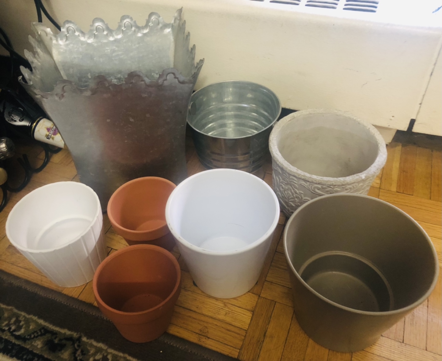 Planters/Pots $10 for all 8 items. PickUp:Eglinton-Mt.Pleasant 