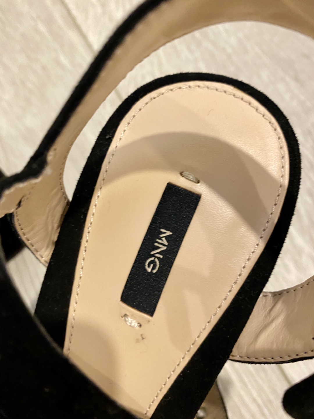 Ankle-Wrap Black Sandals / Platform (Size: US 7.5 / EUR 38) - photo 2