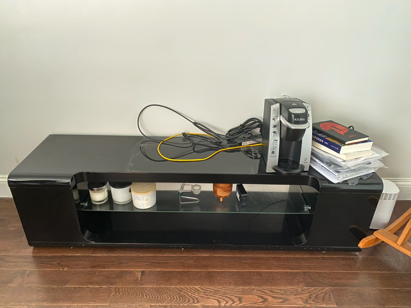 Black TV stand  - photo 2