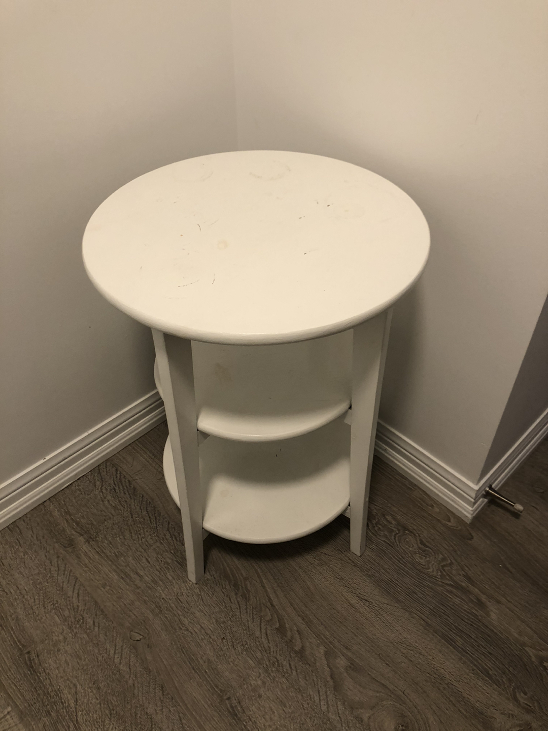 White Side Table 