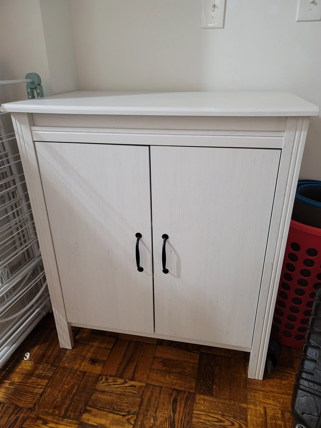 Ikea shelf with doors