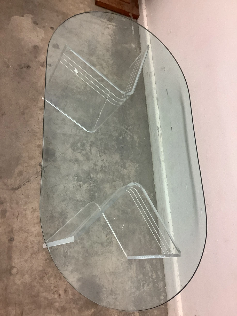 Glass Top Acrylic Leg Coffee Table + Free Delivery - photo 4
