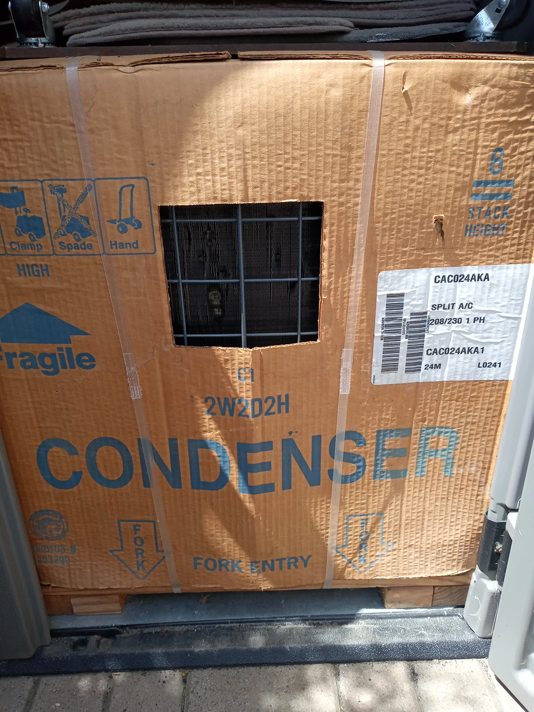 2 Ton Comfort Air Conditioner, new in box and used coil