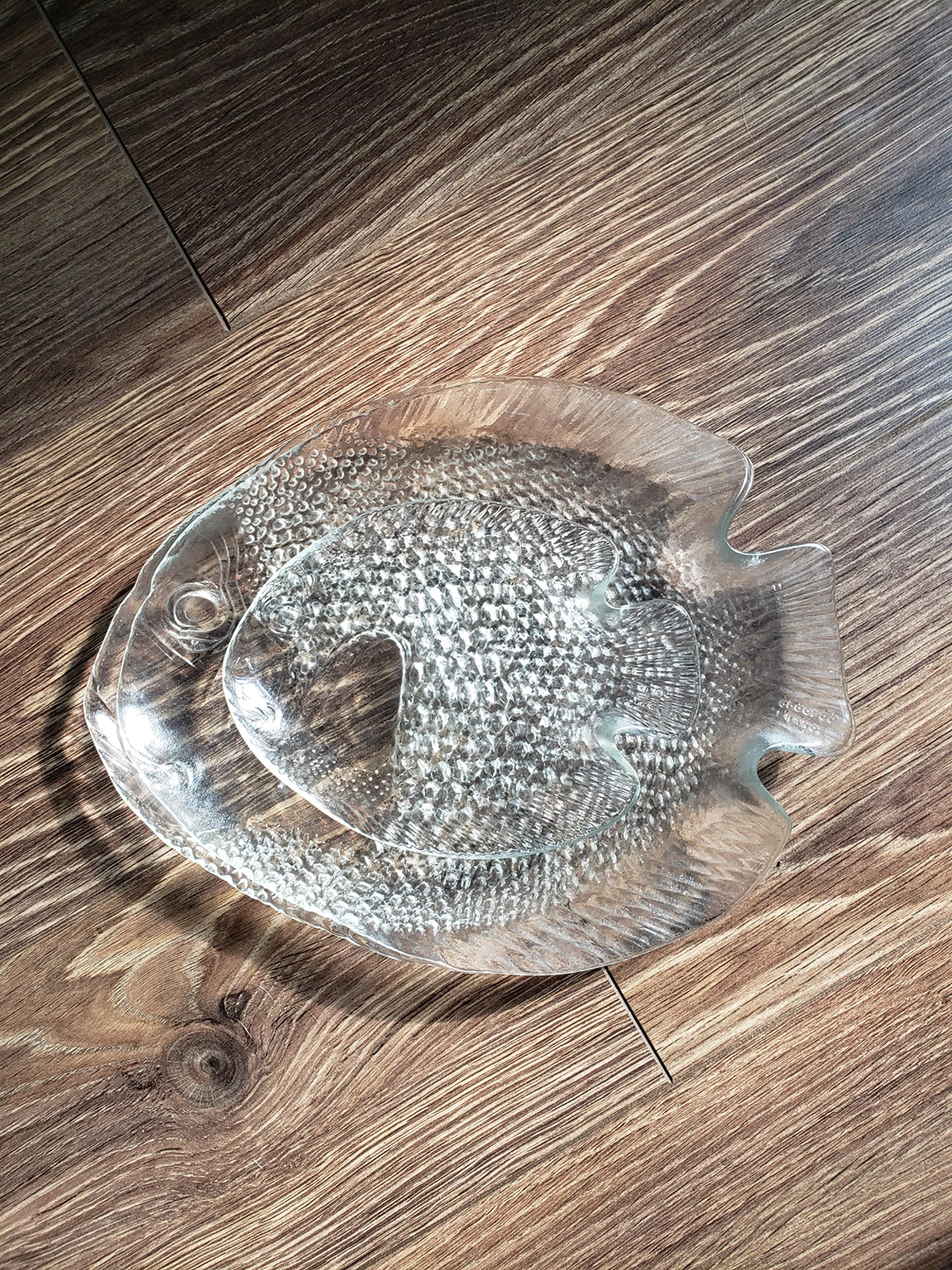 Arcoroc France glass fish sushi platters thumbnail