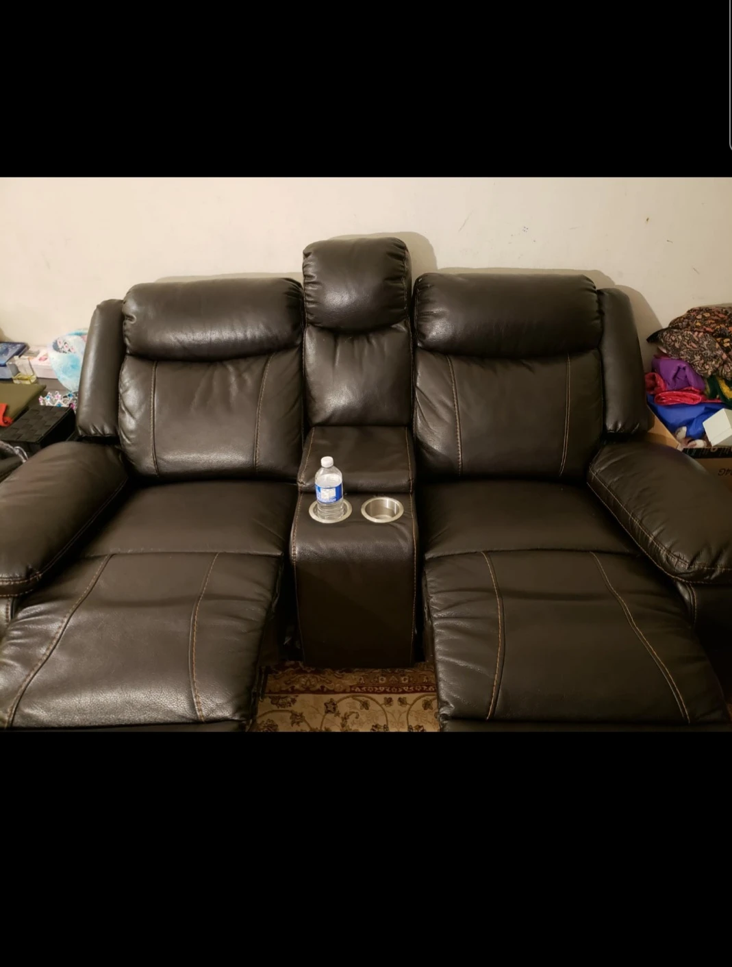 Brick leather sofa - photo 2