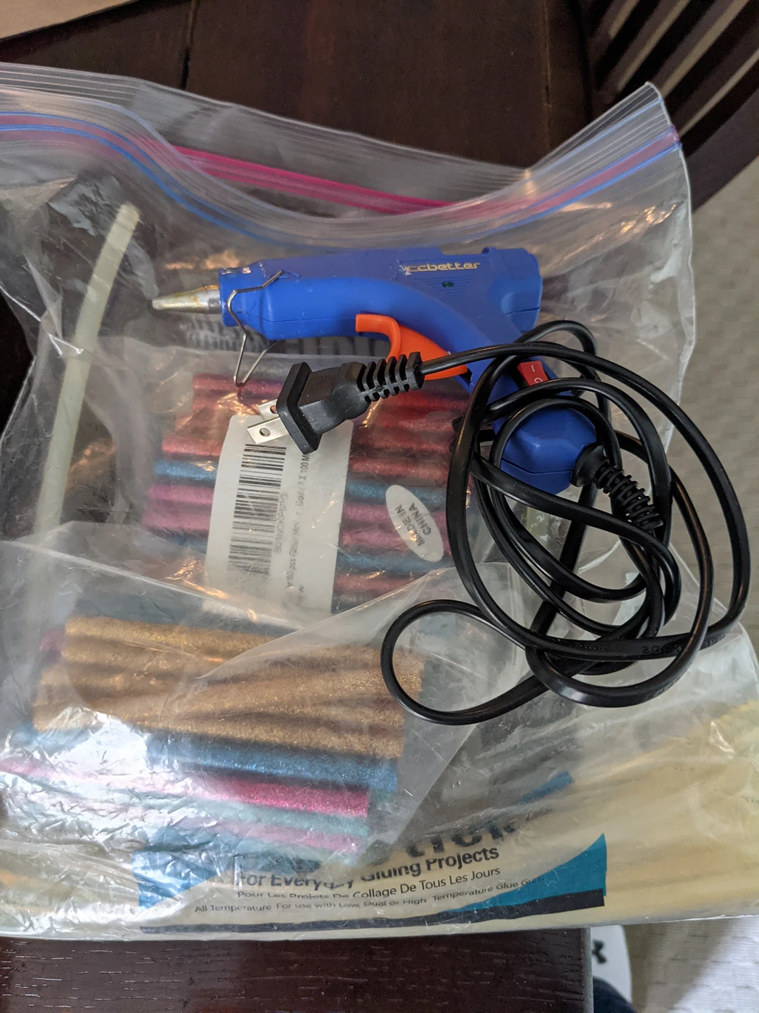 Free arts / crafts supplies including glue gun