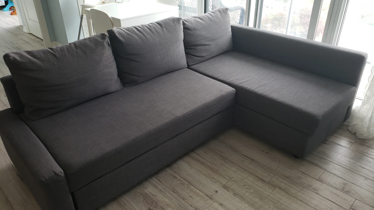 IKEA sofa bed with storage
