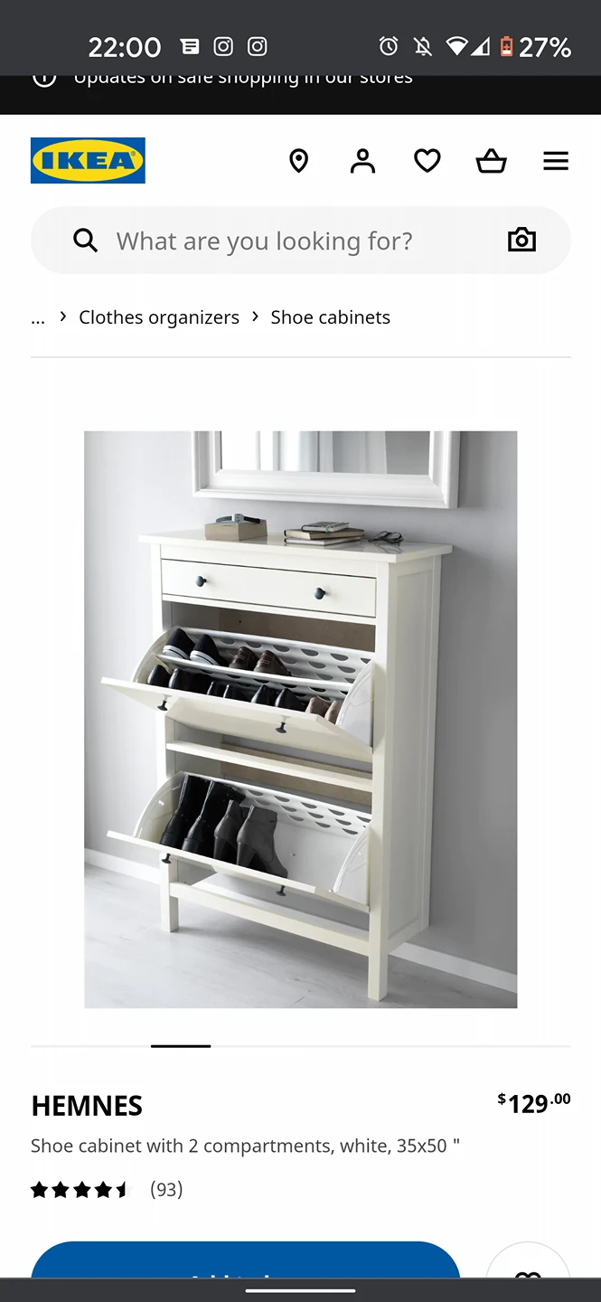 White Lacquer Shoe Cabinet - photo 2