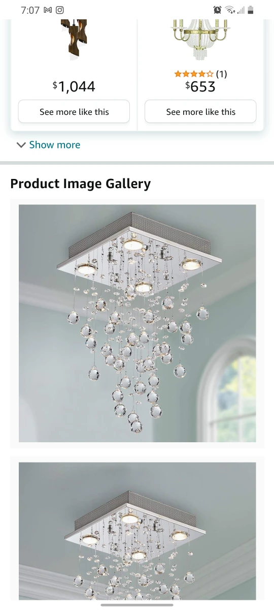 BESTIER crystal chandelier thumbnail