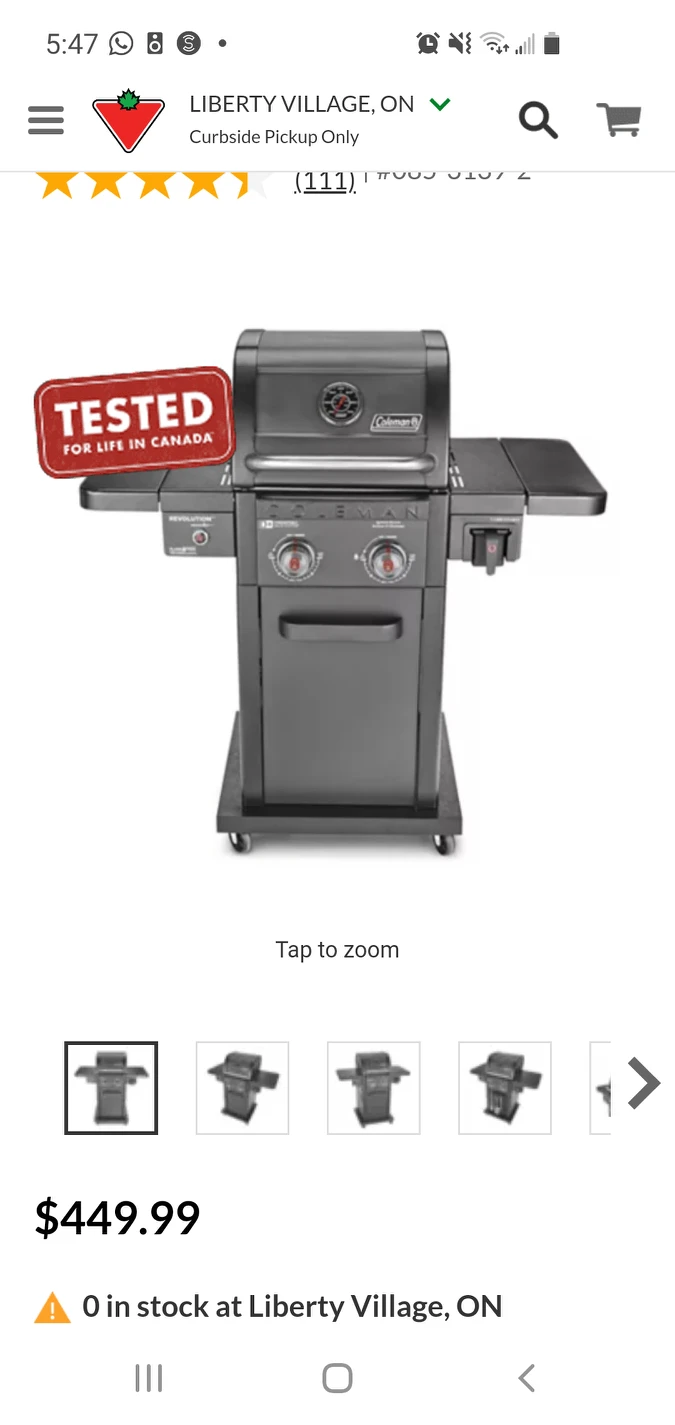 Coleman BBQ with tank - photo 3