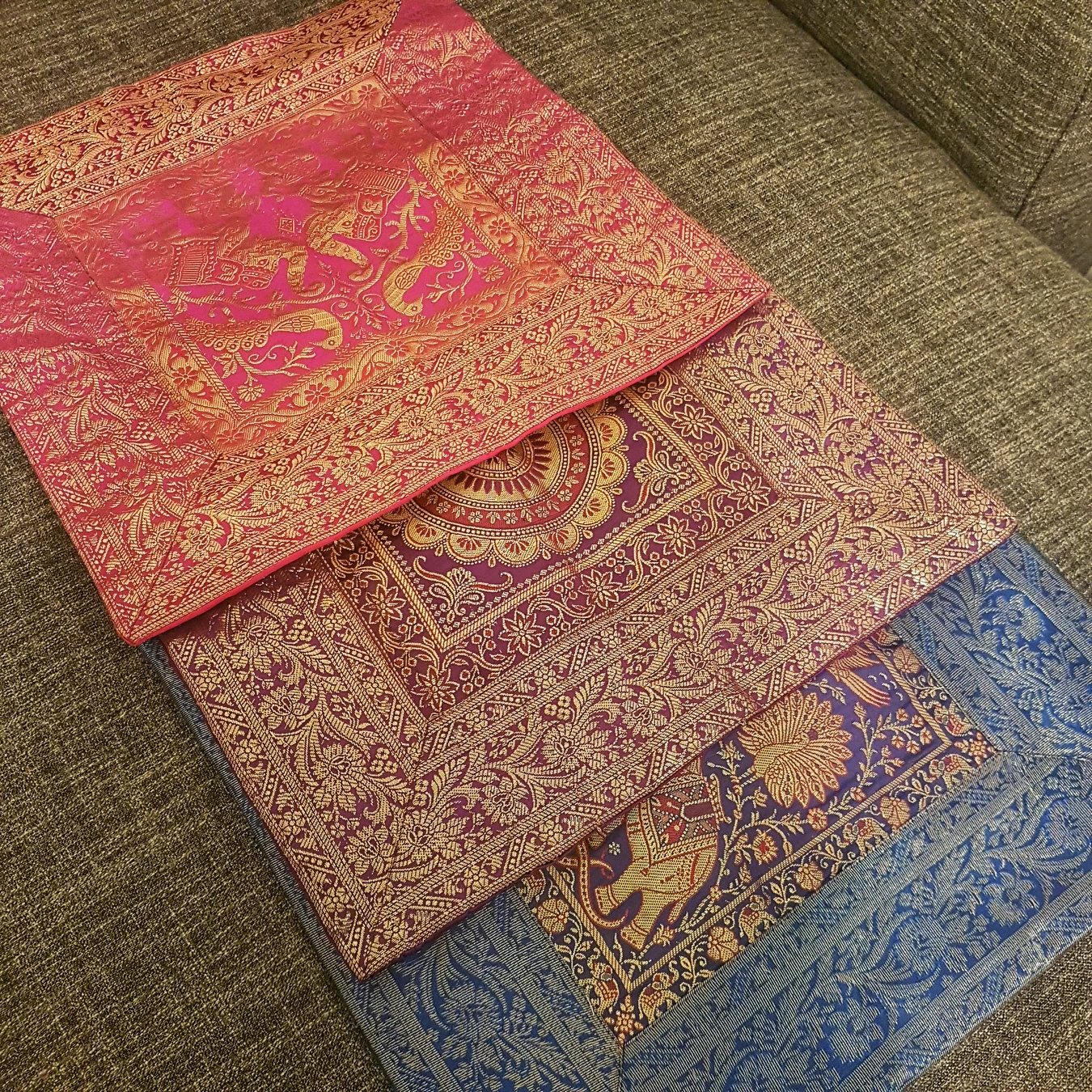 Vibrant Embroidered Pillow Cases
