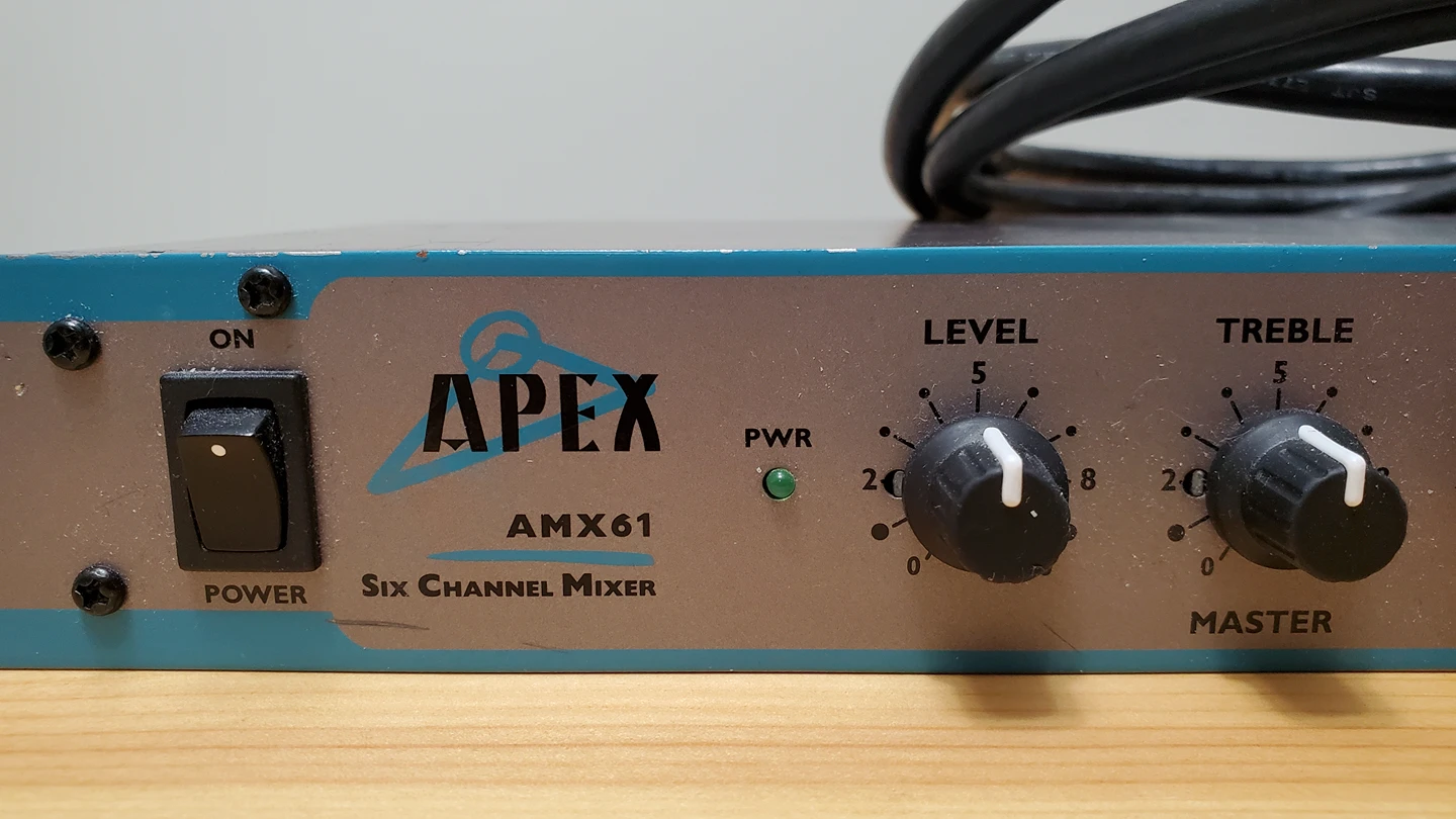 Apex AMX61 Six Channel Audio Mixer thumbnail