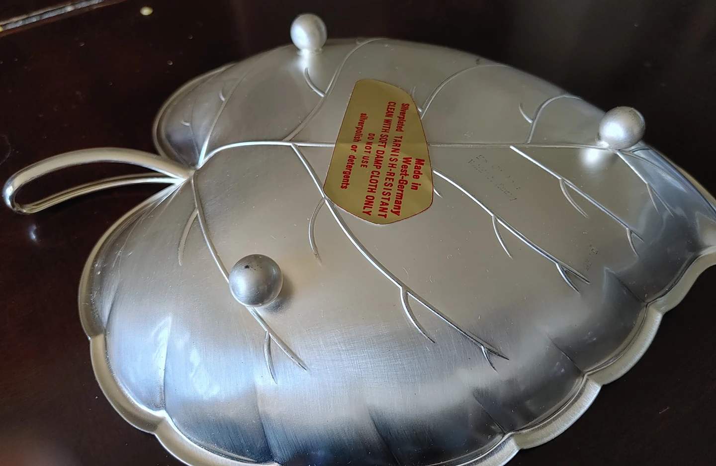 Vintage Leaf Dish Silverplated - photo 2