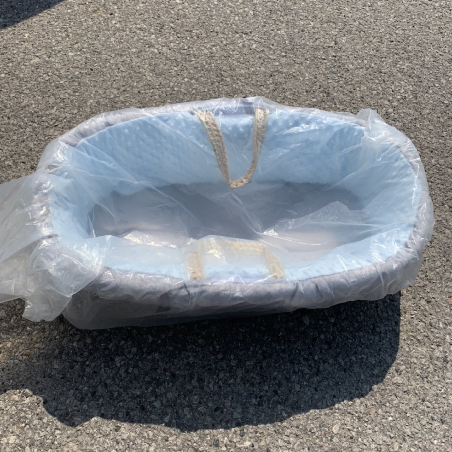 NEW BabyDoll Croco Minky Moses Basket bed w Handle Made In USA - photo 2