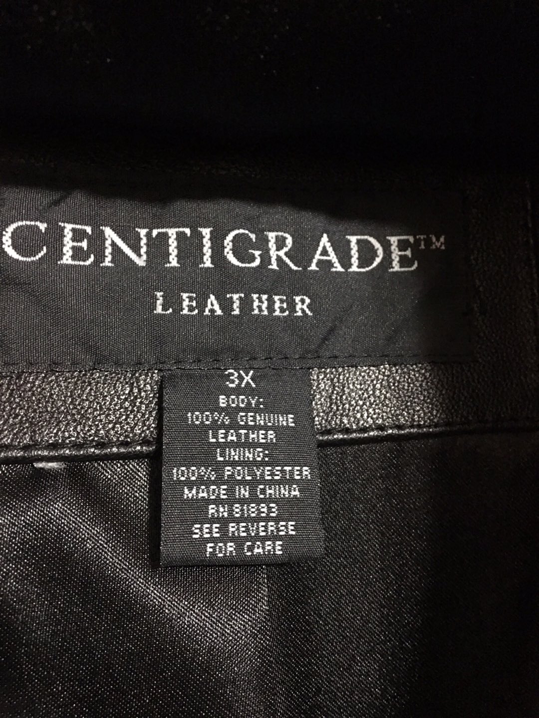 Centigrade Long  Black Leather Jacket Women’s Overcoat Size 3XL  - photo 4