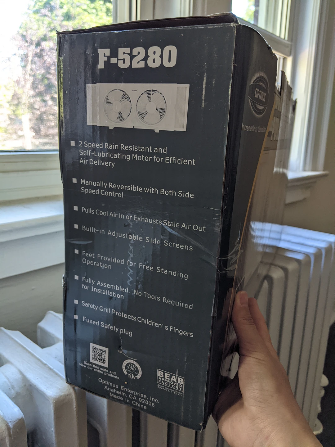 Two speed window fan image indicator(2)