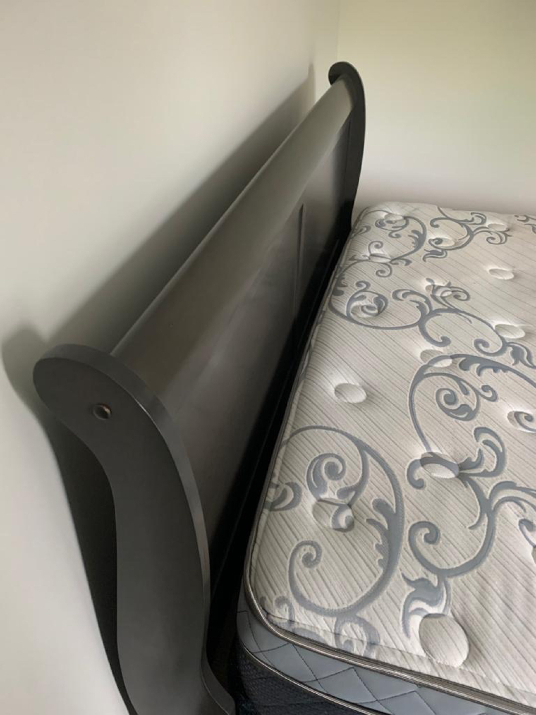 Queen Sleigh Bed Frame with Mattress - photo 5