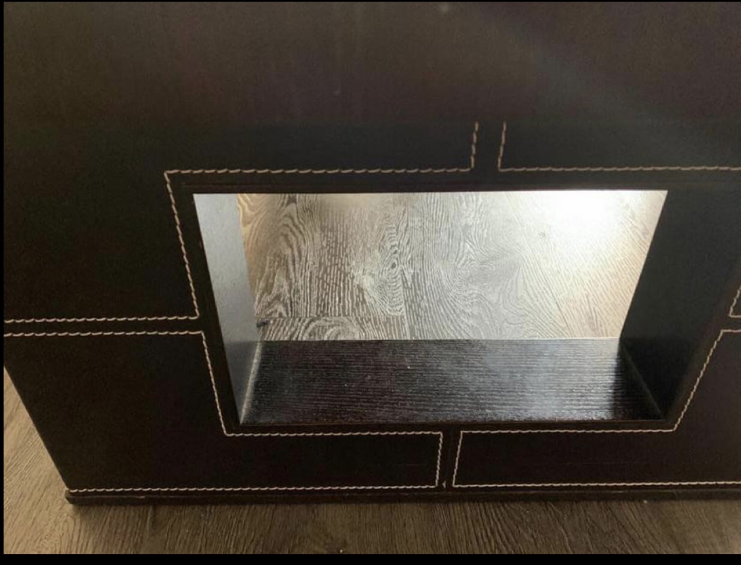 Black Wooden coffee table  - photo 3