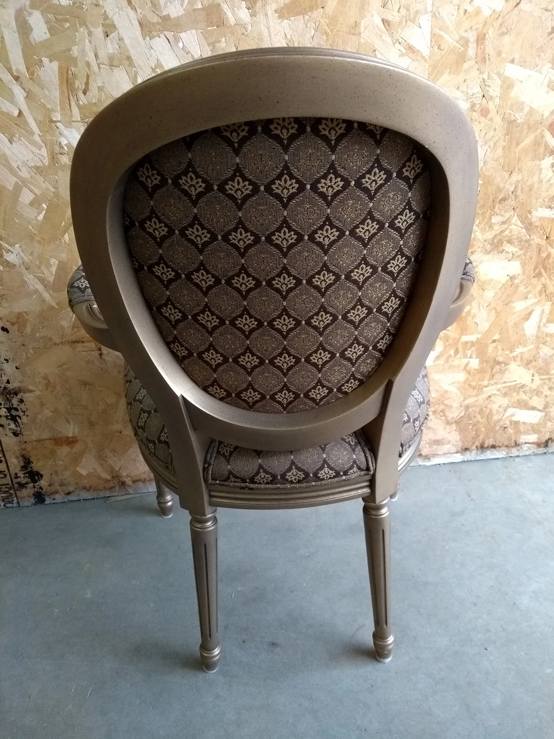 Brown and Gold Accent Chair - photo 2