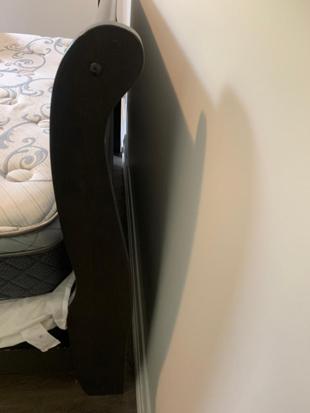 Queen Sleigh Bed Frame with Mattress - photo 3