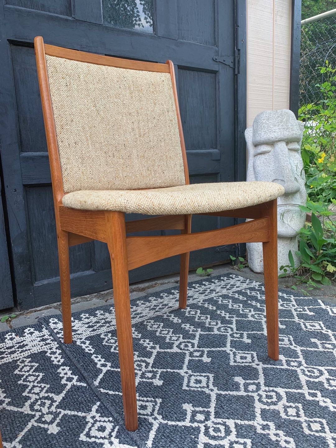 MCM Solid Teak Dinning Chairs  - photo 4