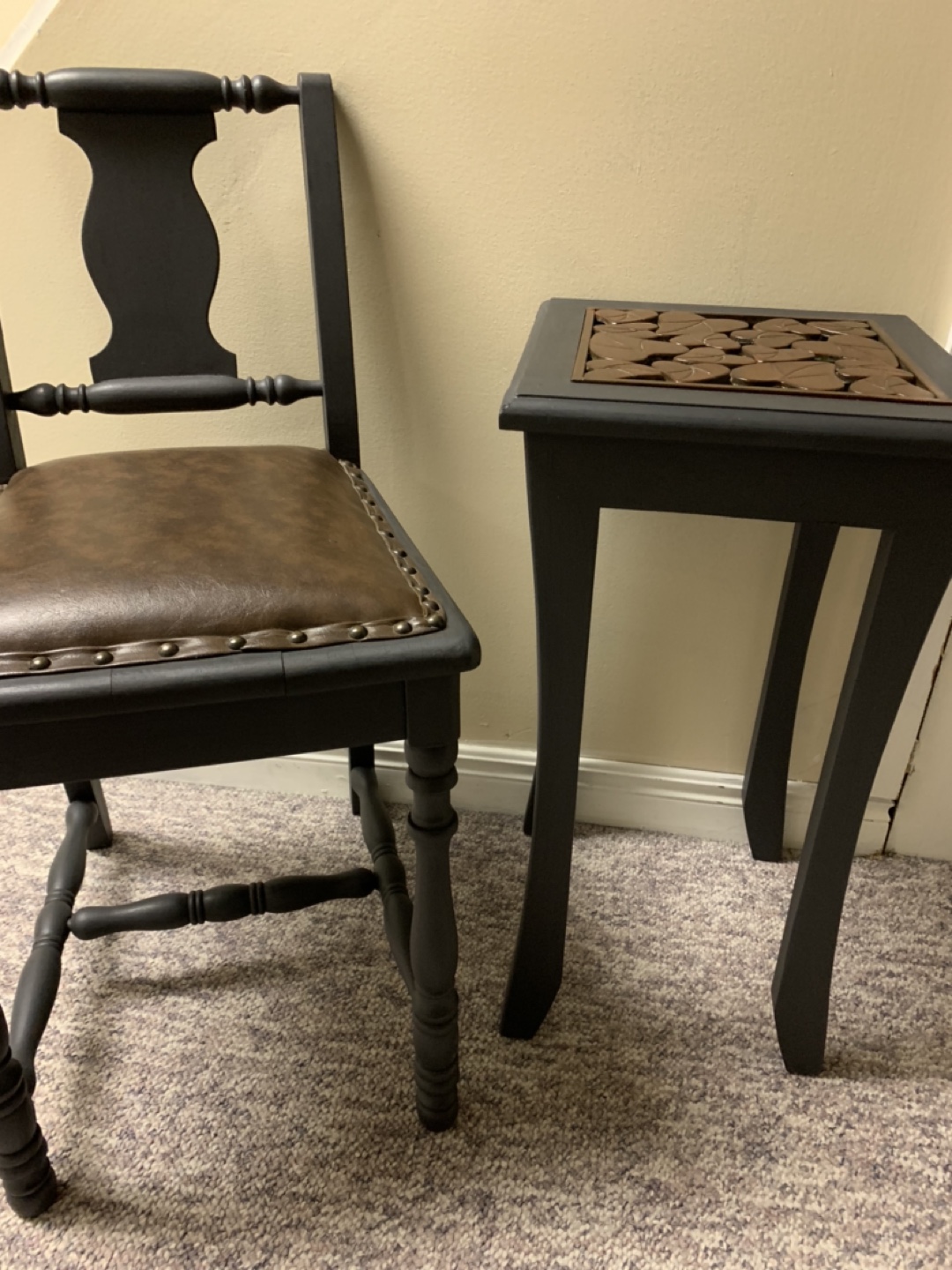Small antique chair and table - photo 4
