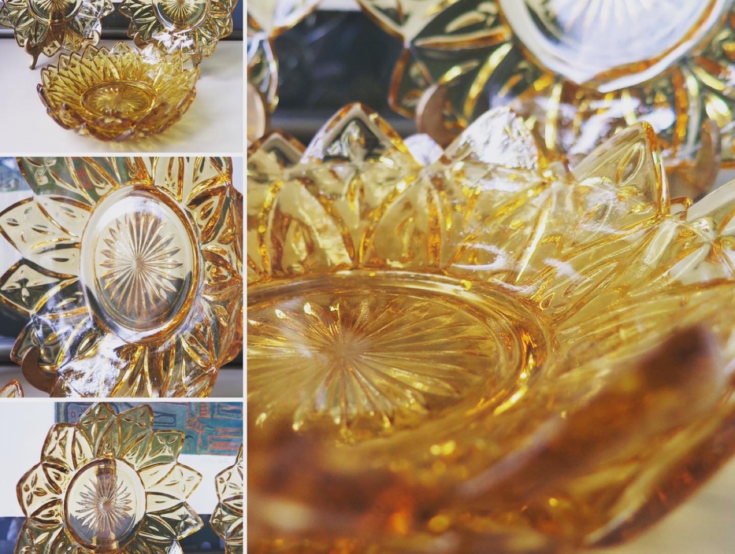 Vintage Honey Gold / Amber Glass Bowls 💛 Buy 1 or All! image indicator(2)