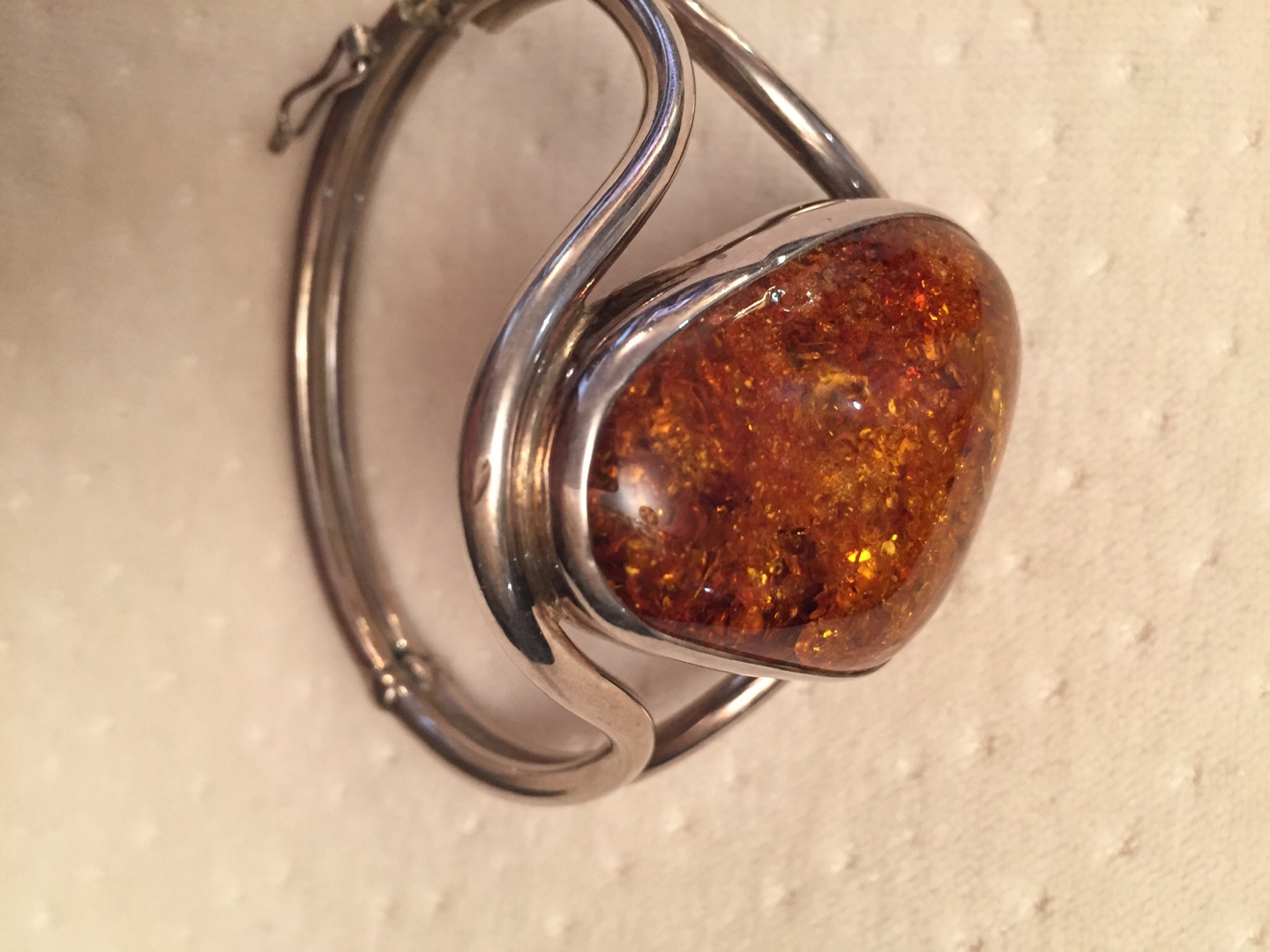 Amber on Sterling Silver Bracelet - photo 3