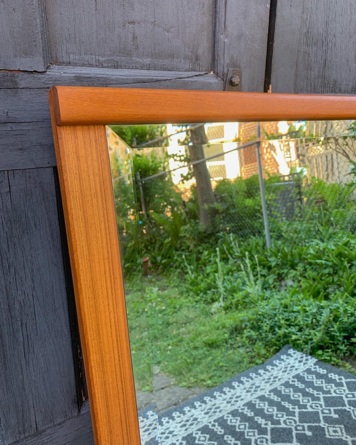 MCM Teak Mirror  - photo 2