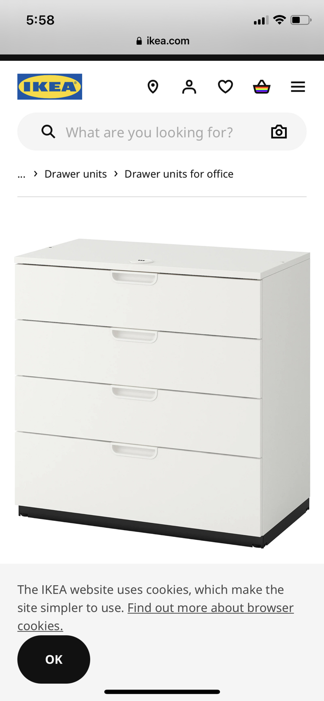 Ikea white drawers  - photo 2