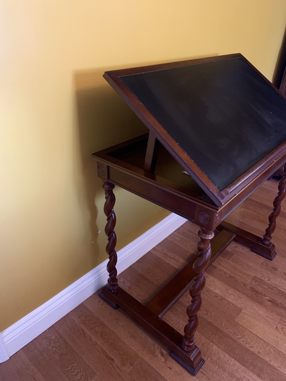 Mahogany drafting table - photo 2