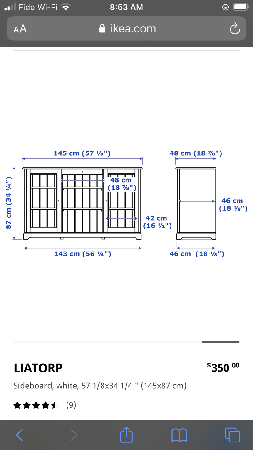 IKEA liatorp sideboard  - photo 4